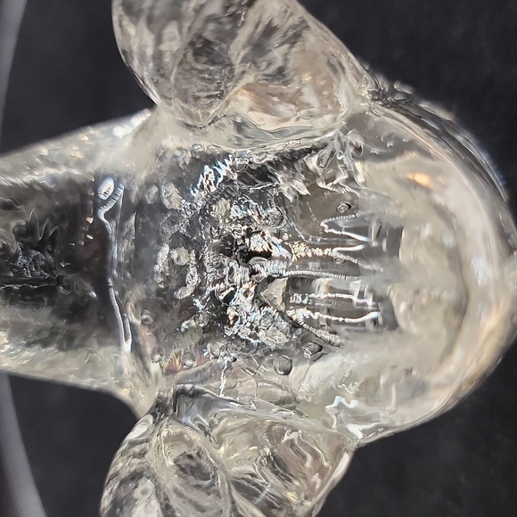 Vintage Clear Glass Swan w/Controlled Bubbles - Picture 10 of 13